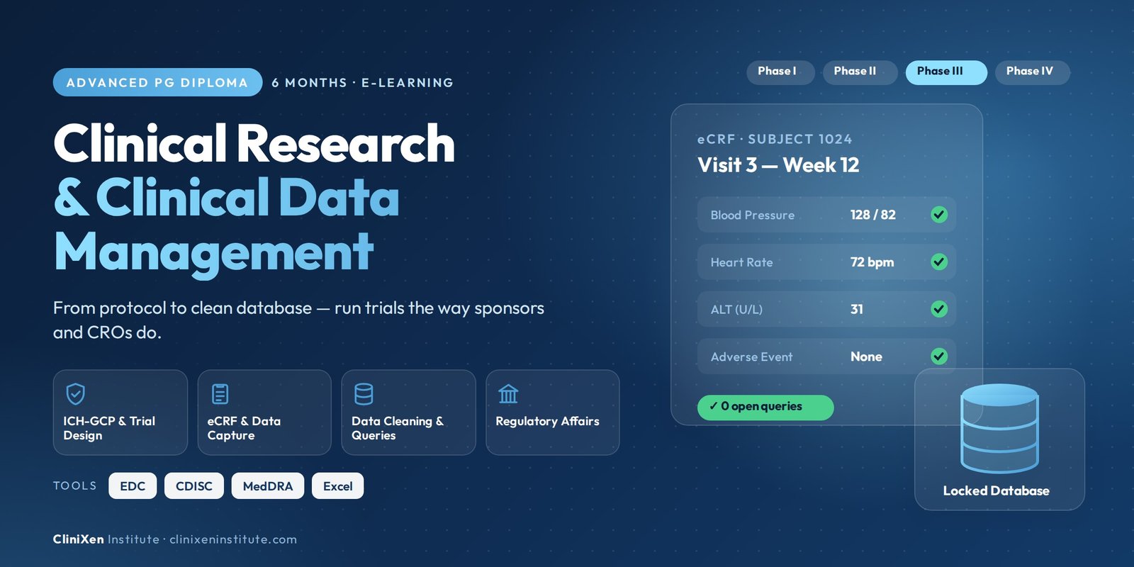 Advanced PG Diploma in Clinical Research & Clinical Data Management